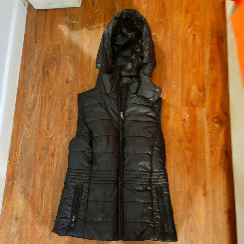 talbots XS puffer vest and hoodie with remove fur